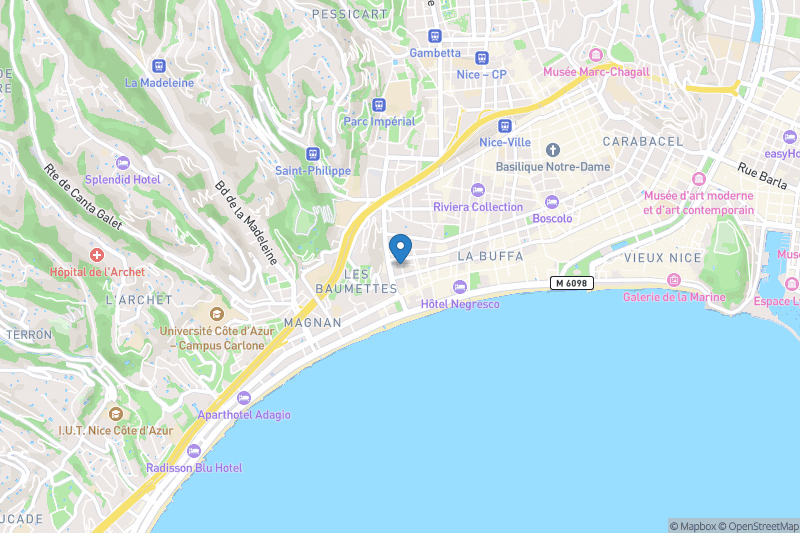 Actilangue Nizza - Open Street Map